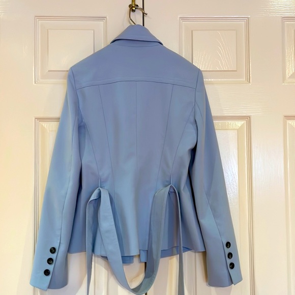 Canadian designer iris pale Blue Jacket size 6 - Picture 4 of 8